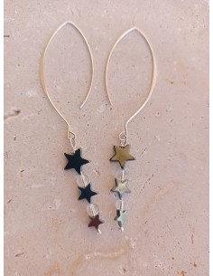 Boucle d'Oreilles Hématites...