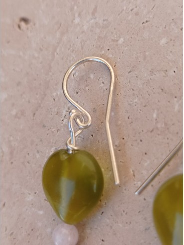 Boucles d'Oreilles Serpentine cœur...