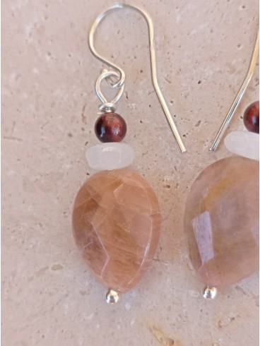 Boucles d'Oreilles Pierre du Soleil,... Boucles d'Oreilles Pierre du Soleil,...