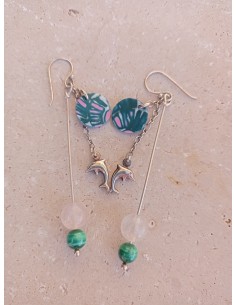 Boucles d'Oreilles Quartz...