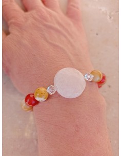 Bracelet pastille Morganite... 2