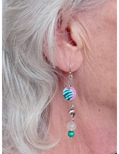 Boucles d'Oreilles Quartz... 2