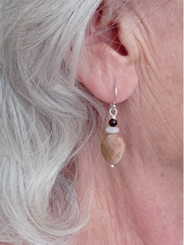 Boucles d'Oreilles Pierre du Soleil,... Boucles d'Oreilles Pierre du Soleil,...
