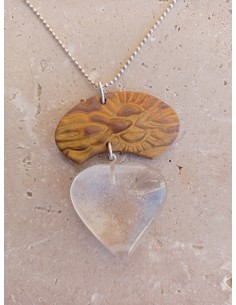 Collier Cœur de Cristal de...