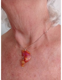 Collier Agate Peau de... 2