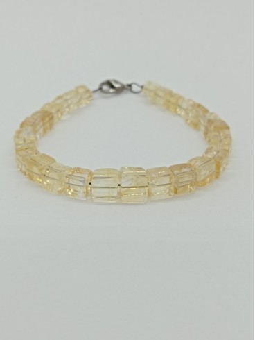 Bracelet Cubes de Citrine -... Bracelet Cubes de Citrine -...
