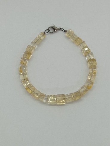 Bracelet Cubes de Citrine -... Bracelet Cubes de Citrine -...