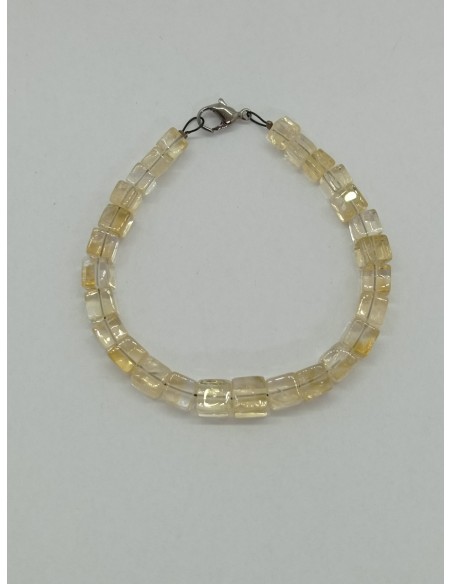 Bracelet Cubes de Citrine - Collection Câble et Chips