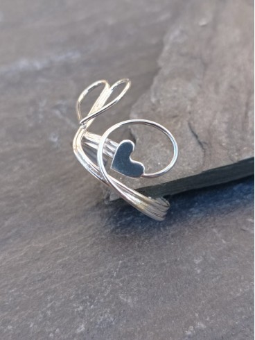 Bague "Chemins du Cœur" - en argent 925