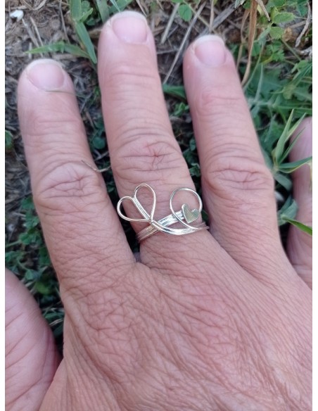Bague "Chemins du Cœur" - en argent 925