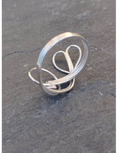 Bague "Chemins du Cœur" - en argent 925