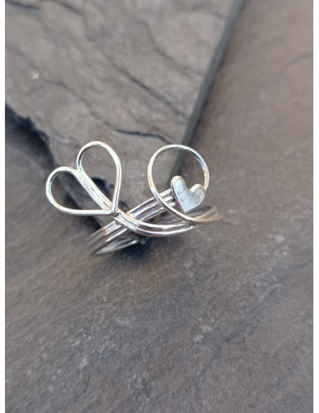 Bague "Chemins du Cœur" - en argent 925