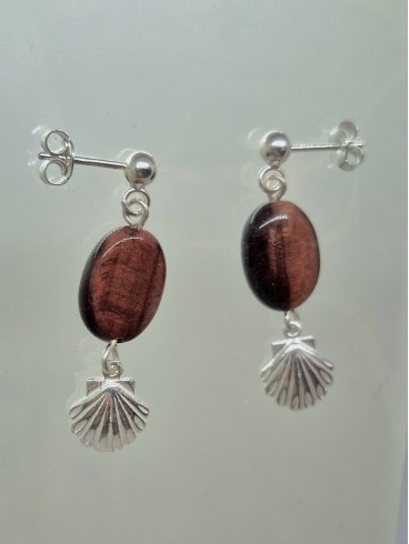 Boucles d'Oreilles Œil de Taureau et...